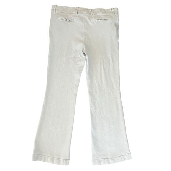 Gucci Women’s Vintage Midrise Silk Off White Cream Cropped Trousers Pants Small - Picture 7 of 12